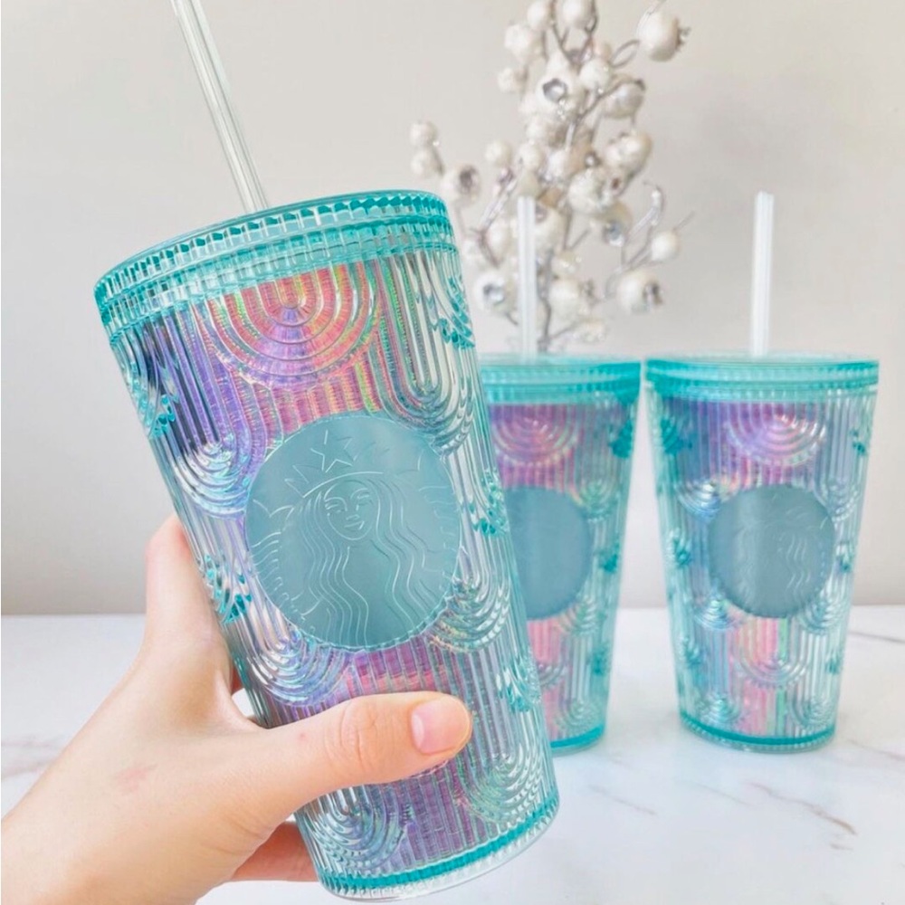 Starbucks Iridescent Siren Scale Wave Cup - Picture 2 of 5
